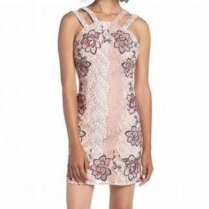 Foxiedox Georgina Appliqué Sheath Pink Dress 6
